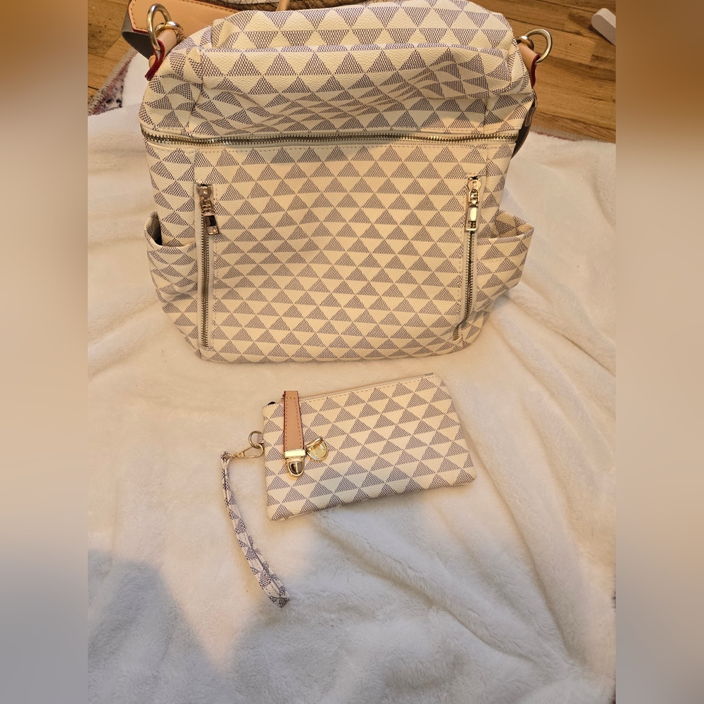 Geometric Patterned Backpack - image 5